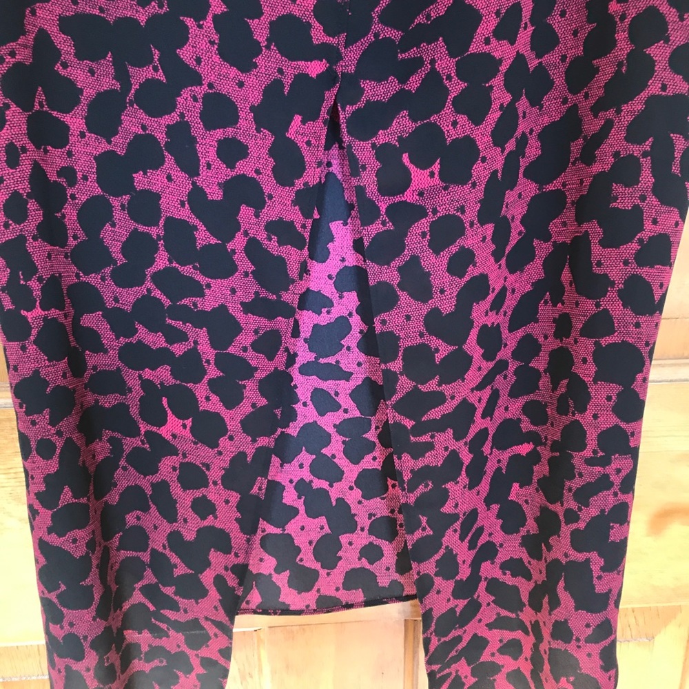 Express Purple Cheetah Print Split Back Tank - image 3